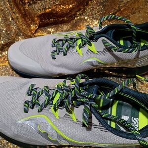 Public Lands Men's Athletic Shoes in Gray and Lime